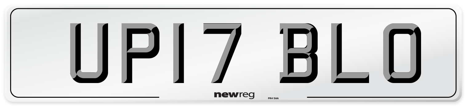 UP17 BLO Number Plate from New Reg